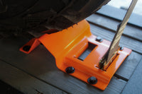 E-Track Wheel Chock Kit with 2" x 16' Ratchet Straps