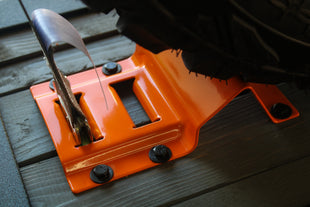 E-Track Wheel Chock Kit with 2" x 16' Ratchet Straps